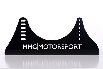 Steel universal mount for a bucket seat.