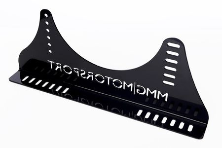 Steel universal mount for a bucket seat.